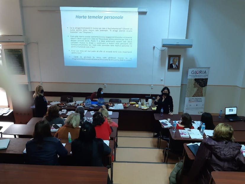 Sesiuni de instruire asistenti sociali proiect Gloria -Asistenta integrata a victimelor violentei domestice 